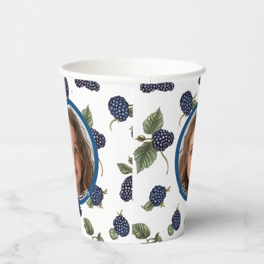 BlackBerry Benutzerdefiniertes Foto und Namenspapi Pappbecher (Rechts)