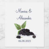 BlackBerry BlackBerry Obstsommer Weinetikett (Einzelnes Label)