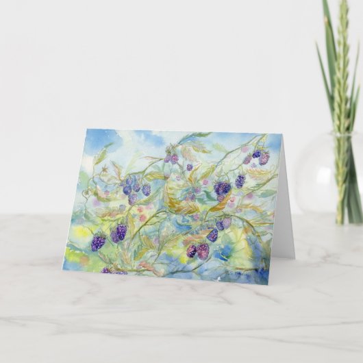 BlackBerry Blank Notecard Dankeskarte (Vorderseite)