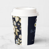 BlackBerry Blooms Tee-Party-Papiertüten Pappbecher (Rechts)