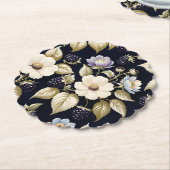 BlackBerry & Blooms Untersetzer (angewinkelt)