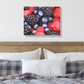 BlackBerry Blueberries Himbeeren Leinwanddruck (Insitu (Schlafzimmer))