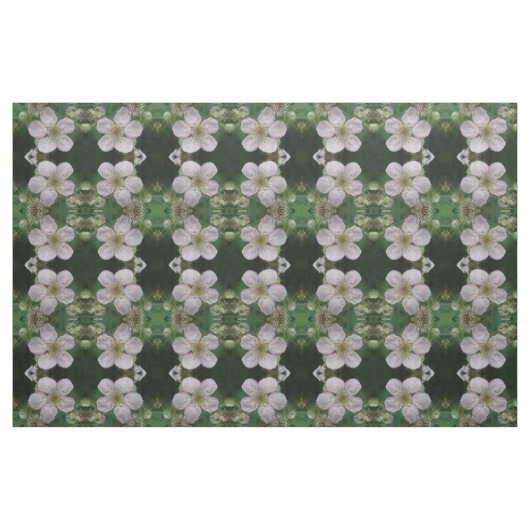 BlackBerry Blume Makro Gemustertes Gewebe Stoff (Fat Quarter (45,7 x 55,9 cm))