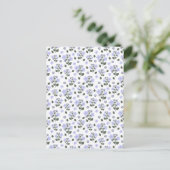 BlackBerry-Blume, nahtloses Muster Postkarte (Stehend Vorderseite)