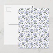 BlackBerry-Blume, nahtloses Muster Postkarte (Vorne/Hinten)