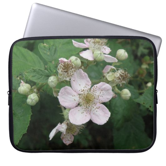 BlackBerry-Blume Notebook-Sieb Laptopschutzhülle (Vorderseite)