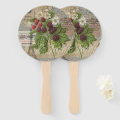 BlackBerry Blumengarten Blume Schmetterling Kunst Fächer (Vorne und Hinten)