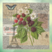 BlackBerry Blumengarten Blume Schmetterling Kunst Fensteraufkleber (Blatt 3)