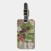 BlackBerry Blumengarten Blume Schmetterling Kunst Gepäckanhänger (Vorderseite vertikal)