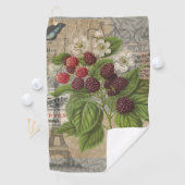 BlackBerry Blumengarten Blume Schmetterling Kunst Golfhandtuch (Insitu)