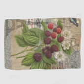 BlackBerry Blumengarten Blume Schmetterling Kunst Golfhandtuch (Horizontal)