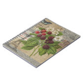 BlackBerry Blumengarten Blume Schmetterling Kunst Notizblock (Linke Seite)