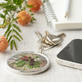 BlackBerry Blumengarten Blume Schmetterling Kunst Schlüsselanhänger (Seite)