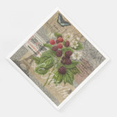 BlackBerry Blumengarten Blume Schmetterling Kunst Serviette (Ecke)