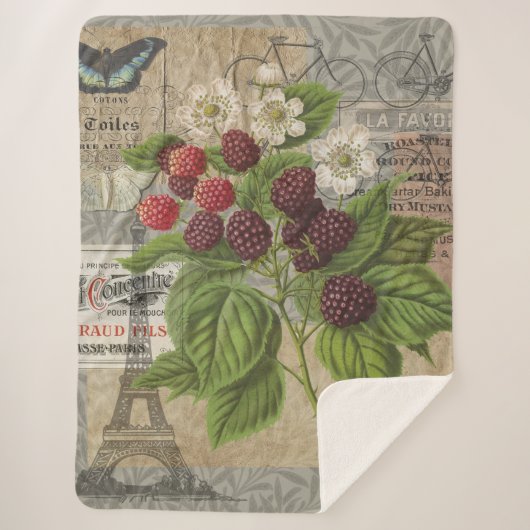BlackBerry Blumengarten Blume Schmetterling Kunst Sherpadecke (Vorderseite)