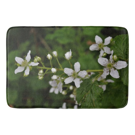 BlackBerry-Blüten Badematte (Vorderseite)