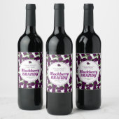 BlackBerry Brandy Custom Beerart Weinetikett (Flaschen)