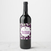 BlackBerry Brandy Custom Beerart Weinetikett (Vorderseite)