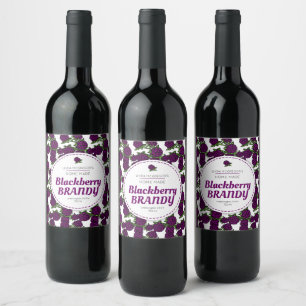BlackBerry Brandy-Kollektion Weinetikett