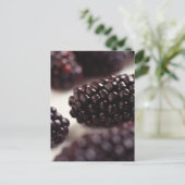 BlackBerry Closeup Postkarte (Stehend Vorderseite)