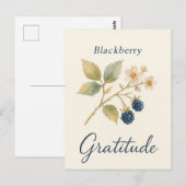 Blackberry — Dankeskarten Postkarte (Vorne/Hinten)