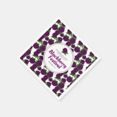 BlackBerry Festival oder Beerenveranstaltung Serviette (Ecke)