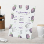 BlackBerry First Birthday Milestone Geburtstag Sockelschild (In SItu)