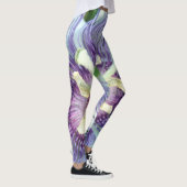 BlackBerry-Flecken mit Blumen Leggings (Rechts)