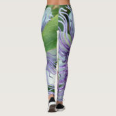 BlackBerry-Flecken mit Blumen Leggings (Rückseite)
