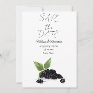 BlackBerry Frucht Berry Rustic Wedding Einladung