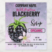 BlackBerry Fruit Weinetikett (Einzelnes Label)