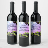 BlackBerry Fruit Weinetikett (Flaschen)