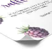 BlackBerry für Wasserfarben - Windelraffination Poster (Ecke)