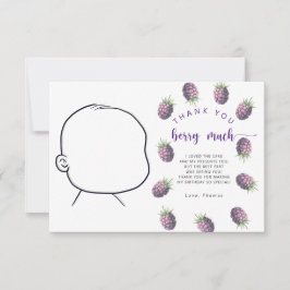 BlackBerry Geburtstagsfeier vielen Dank dir Beere Dankeskarte