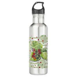 BlackBerry grün und rot Edelstahlflasche