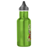 BlackBerry grün und rot Edelstahlflasche (Links)