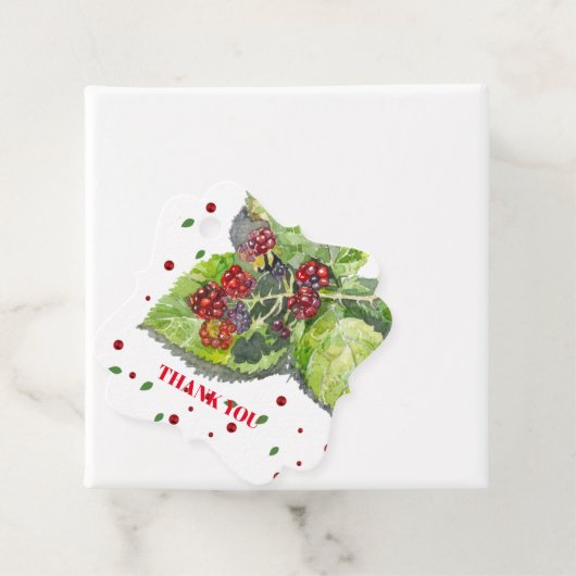 BlackBerry grün und rot Geschenkanhänger (Beispiel)