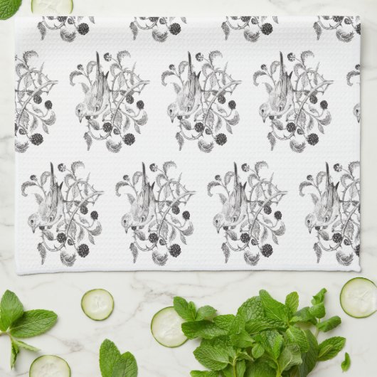 BlackBerry Harvest - Geschirrtuch (Gefaltet)