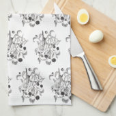 BlackBerry Harvest - Geschirrtuch (Viertel Falte)