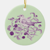 BlackBerry Harvest - Keramik Ornament (Vorne)