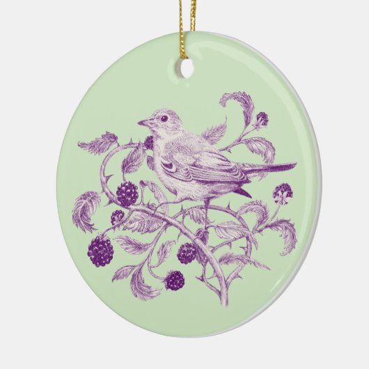 BlackBerry Harvest - Keramik Ornament (Links)