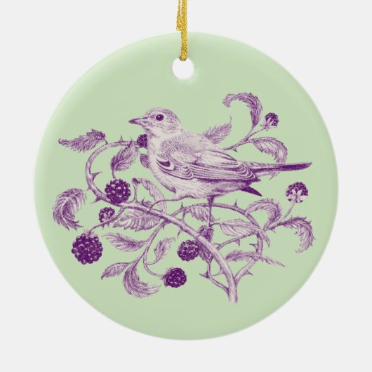 BlackBerry Harvest - Keramik Ornament (Hinten)