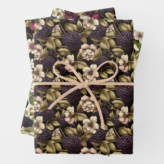 BlackBerry in Bloom Geschenkpapier Set (Beispiel)