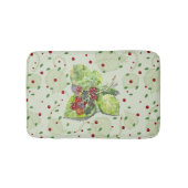 BlackBerry in Rot und Schwarz Badematte (Vorderseite)