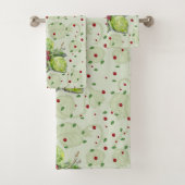 BlackBerry in Rot und Schwarz Badhandtuch Set (Insitu)