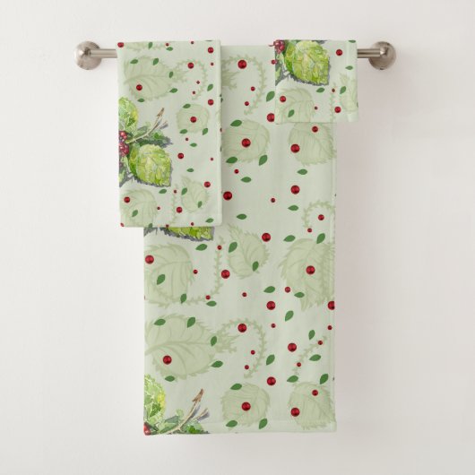 BlackBerry in Rot und Schwarz Badhandtuch Set (Insitu)