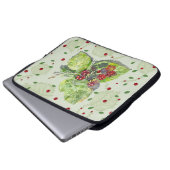 BlackBerry in Rot und Schwarz Laptopschutzhülle (Vorne Knopf)