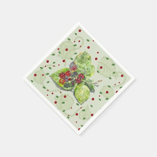 BlackBerry in Rot und Schwarz Serviette (Ecke)