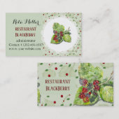 BlackBerry in Rot und Schwarz Visitenkarte (Vorne/Hinten)