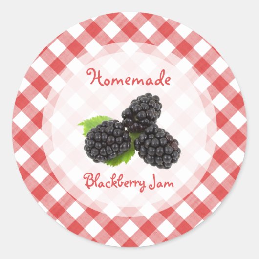 BlackBerry-Jam-Aufkleber Runder Aufkleber (Vorderseite)